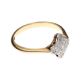 9CT GOLD CHEQUERED ART DECO DIAMOND RING at Ross's Online Art Auctions