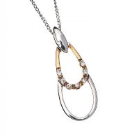 9CT WHITE GOLD CUBIC ZIRCONIA NECKLACE at Ross's Online Art Auctions