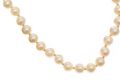 STRAND OF FRESH WATER PEARLS WITH 9CT GOLD CLASP at Ross's Online Art Auctions