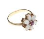 9CT GOLD OPAL & AMETHYST RING at Ross's Online Art Auctions
