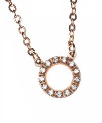 FOSSIL ROSE GOLD-TONE NECKLACE at Ross's Online Art Auctions