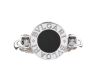 BULGARI 18CT WHITE GOLD SWIVEL RING SET WITH ONYX at Ross's Online Art Auctions
