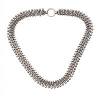 ANTIQUE SILVER COLLAR CIRCA 1880 at Ross's Online Art Auctions