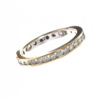 9CT GOLD FULL ETERNITY RING at Ross's Online Art Auctions