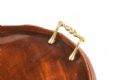 EDWARDIAN INLAID MAHOGANY OVAL TRAY at Ross's Online Art Auctions