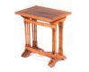 YEW WOOD NEST OF TABLES at Ross's Online Art Auctions