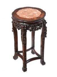 CHINESE CHERRYWOOD PLANTSTAND at Ross's Online Art Auctions