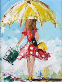 A SHOPPING DAY by Lorna Millar at Ross's Online Art Auctions