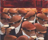 A PINT OF STOUT IN AN EAST BELFAST PUB by George Callaghan at Ross's Online Art Auctions