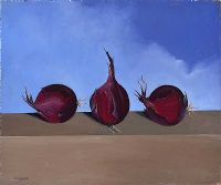 THREE RED ONIONS by Kevin Meehan at Ross's Online Art Auctions