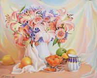 LILIES by Maria Grapen at Ross's Online Art Auctions