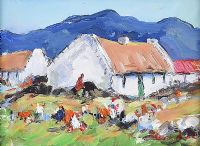 THE FARMYARD by Marie Devlin at Ross's Online Art Auctions
