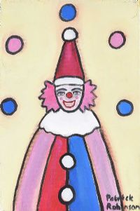 LAUGHING CLOWN by Patrick Robinson at Ross's Online Art Auctions