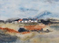 COTTAGE IN THE MOURNES by Larry Hawes at Ross's Online Art Auctions