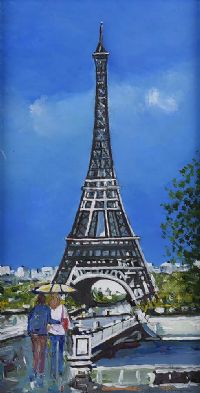 THE EIFFEL TOWER, PARIS by Sean Lorinyenko at Ross's Online Art Auctions