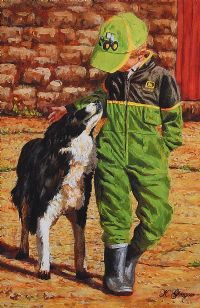 BEST FRIENDS by Keith Glasgow at Ross's Online Art Auctions