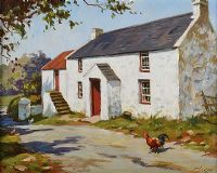 COUNTY ANTRIM FARMHOUSE by Donal McNaughton at Ross's Online Art Auctions