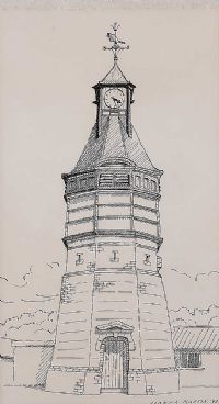 THE CLOCK TOWER by Joanna Martin at Ross's Online Art Auctions