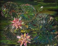PINK WATER LILY by Hazel Revington Cross at Ross's Online Art Auctions