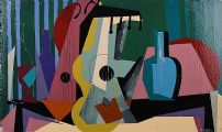 MUSICAL INSTRUMENTS by Gerald G. Beattie at Ross's Online Art Auctions