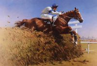 ALDANITI, GRAND NATIONAL, AINTREE 1981 by Peter Curling at Ross's Online Art Auctions
