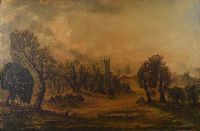 ENGLISH LANDSCAPE by Mol Brennan at Ross's Online Art Auctions