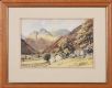 DISTANT MOUNTAINS by J. Ingham Riley at Ross's Online Art Auctions