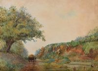 ON THE WAY HOME by Frederick John Kell at Ross's Online Art Auctions