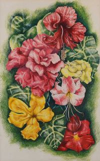 STILL LIFE, FLOWERS by Cathy Thompson at Ross's Online Art Auctions