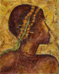 AFRICAN WOMAN by Anne Michael at Ross's Online Art Auctions