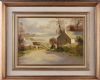FARMSTEAD AT DUNDRUM, COUNTY DONEGAL by Maurice Canning Wilks ARHA RUA at Ross's Online Art Auctions