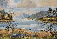 ACROSS THE LOUGH by Irish School at Ross's Online Art Auctions