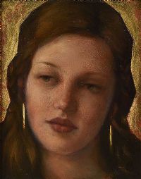 BLUE EYED GIRL by Ken Hamilton at Ross's Online Art Auctions