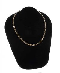 
9CT GOLD FANCY LINK NECKLACE at Ross's Online Art Auctions