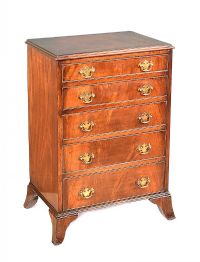 EDWARDIAN MAHOGANY CHEST OF DRAWERS at Ross's Online Art Auctions