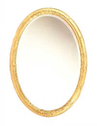 VICTORIAN OVAL WALL MIRROR at Ross's Online Art Auctions