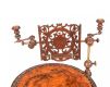 VICTORIAN BURR WALNUT LAMP TABLE at Ross's Online Art Auctions