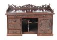 ANTIQUE CHINESE CHERRYWOOD TABLE TOP DESK at Ross's Online Art Auctions