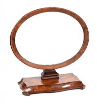 STRAHAN OF DUBLIN VICTORIAN WALNUT DRESSING TABLE MIRROR at Ross's Online Art Auctions