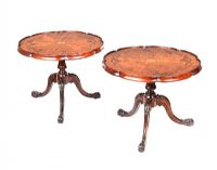 PAIR OF SHAPED TOP LAMP TABLES at Ross's Online Art Auctions