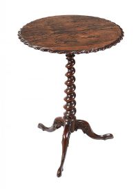 ANTIQUE ROSEWOOD LAMP TABLE at Ross's Online Art Auctions