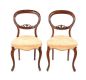 PAIR OF VICTORIAN ROSEWOOD BALLOON BACK OCCASIONAL CHAIRS at Ross's Online Art Auctions