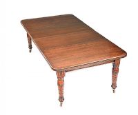 VICTORIAN OAK DINING ROOM TABLE at Ross's Online Art Auctions