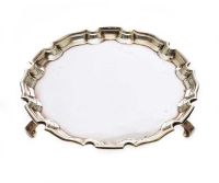 SILVER CARD TRAY at Ross's Online Art Auctions