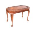 CARVED MAHOGANY COFFEE TABLE at Ross's Online Art Auctions