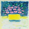 STILL LIFE, PINK FLOWERS YELLOW VASE by Neil Shawcross RHA RUA at Ross's Online Art Auctions