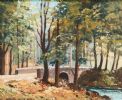 AGNAVARRY BRIDGE, TOLLYMORE FOREST by Dennis Orme Shaw at Ross's Online Art Auctions