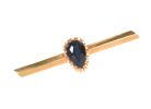 GOLD-TONE SAPPHIRE BROOCH at Ross's Online Art Auctions