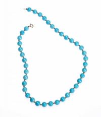TURQUOISE BEAD NECKLACE at Ross's Online Art Auctions