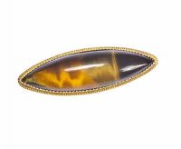TIGER'S EYE BROOCH at Ross's Online Art Auctions